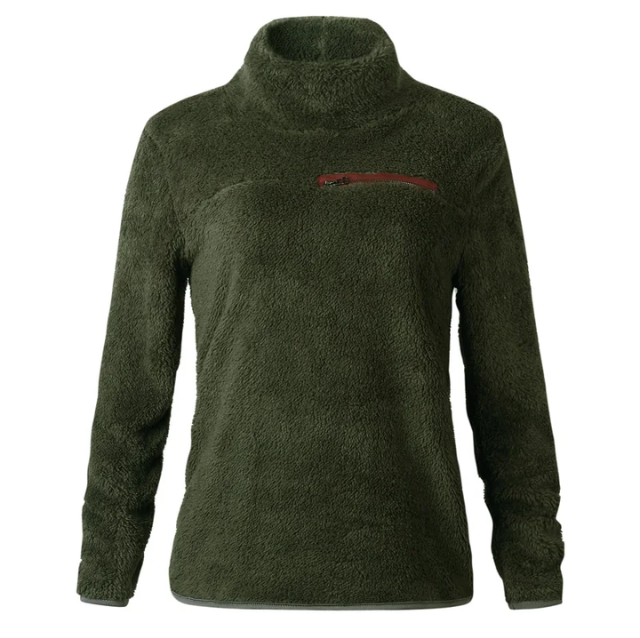 Hediah Sweater | Felmina Women's Fleece Turtleneck with Zipper