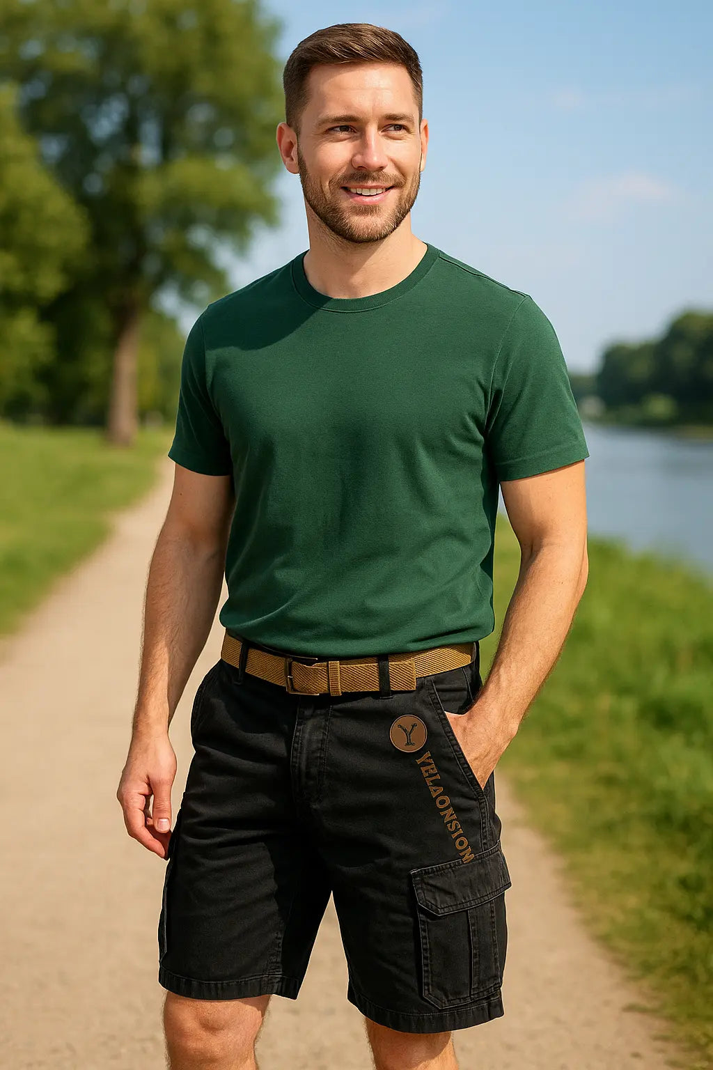 Fenella Shorts | Men’s Vintage Cargo Shorts with Utility Pockets and Relaxed Summer Fit