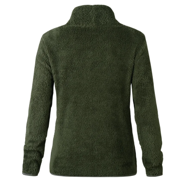 Hediah Sweater | Felmina Women's Fleece Turtleneck with Zipper