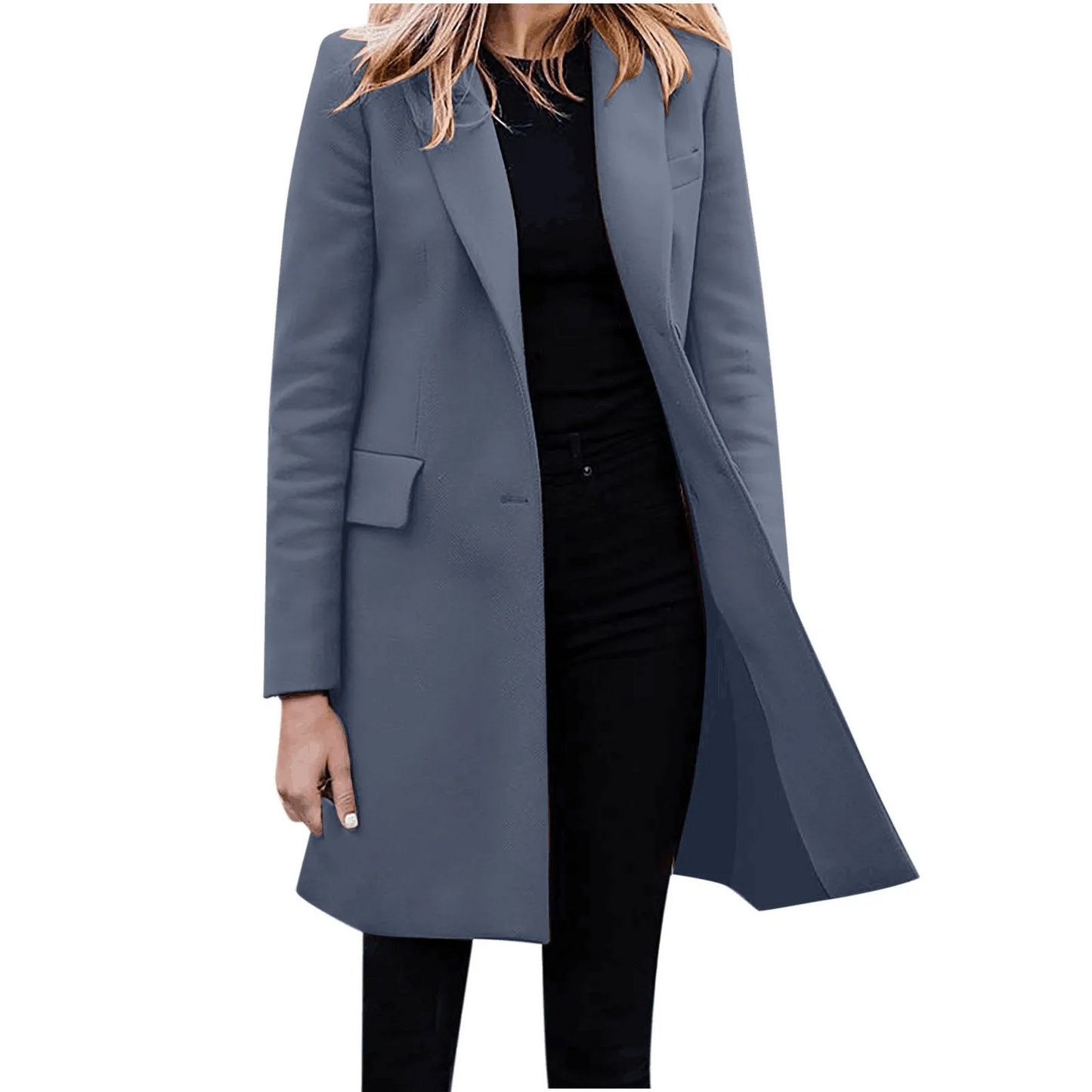 Federica Wool-Blend Overcoat | Classic Style with Pockets