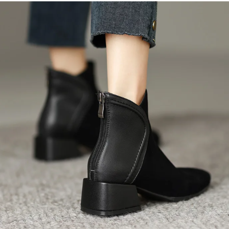 Fabia Boots | Stylish Low-Heel Ankle Boots