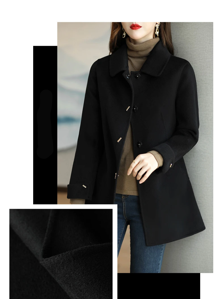 Farah Coat | Elegant Tailored Wool Trench Coat