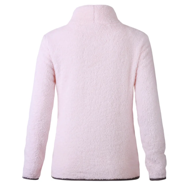 Hediah Sweater | Felmina Women's Fleece Turtleneck with Zipper