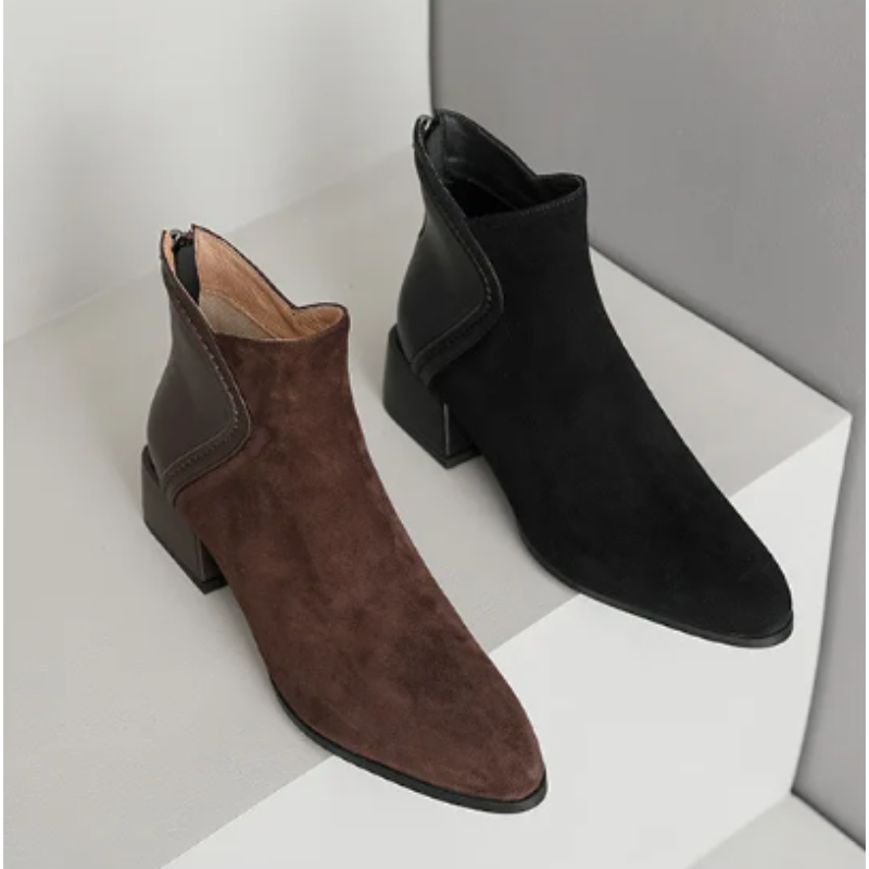 Fabia Boots | Stylish Low-Heel Ankle Boots