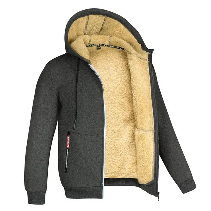 Harlan Hoodie | Fleece-Lined Zip-Up Hoodie