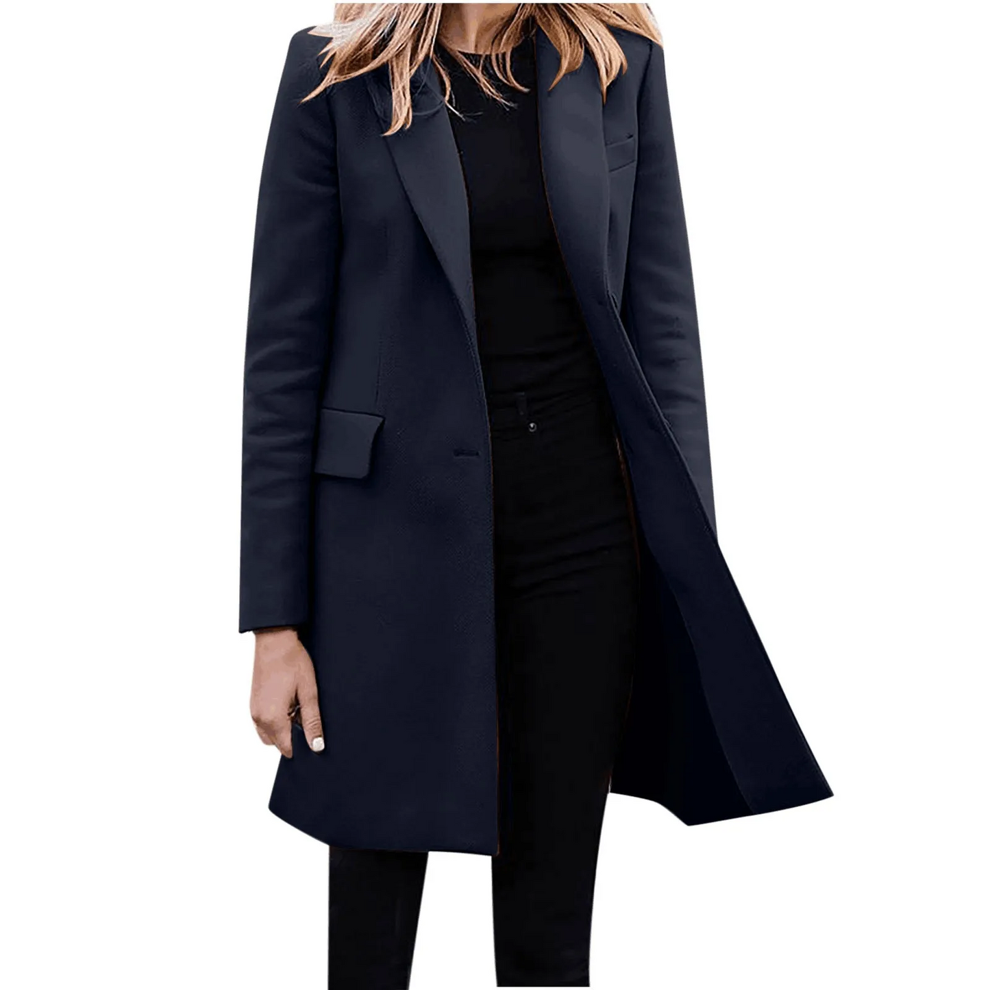 Federica Wool-Blend Overcoat | Classic Style with Pockets