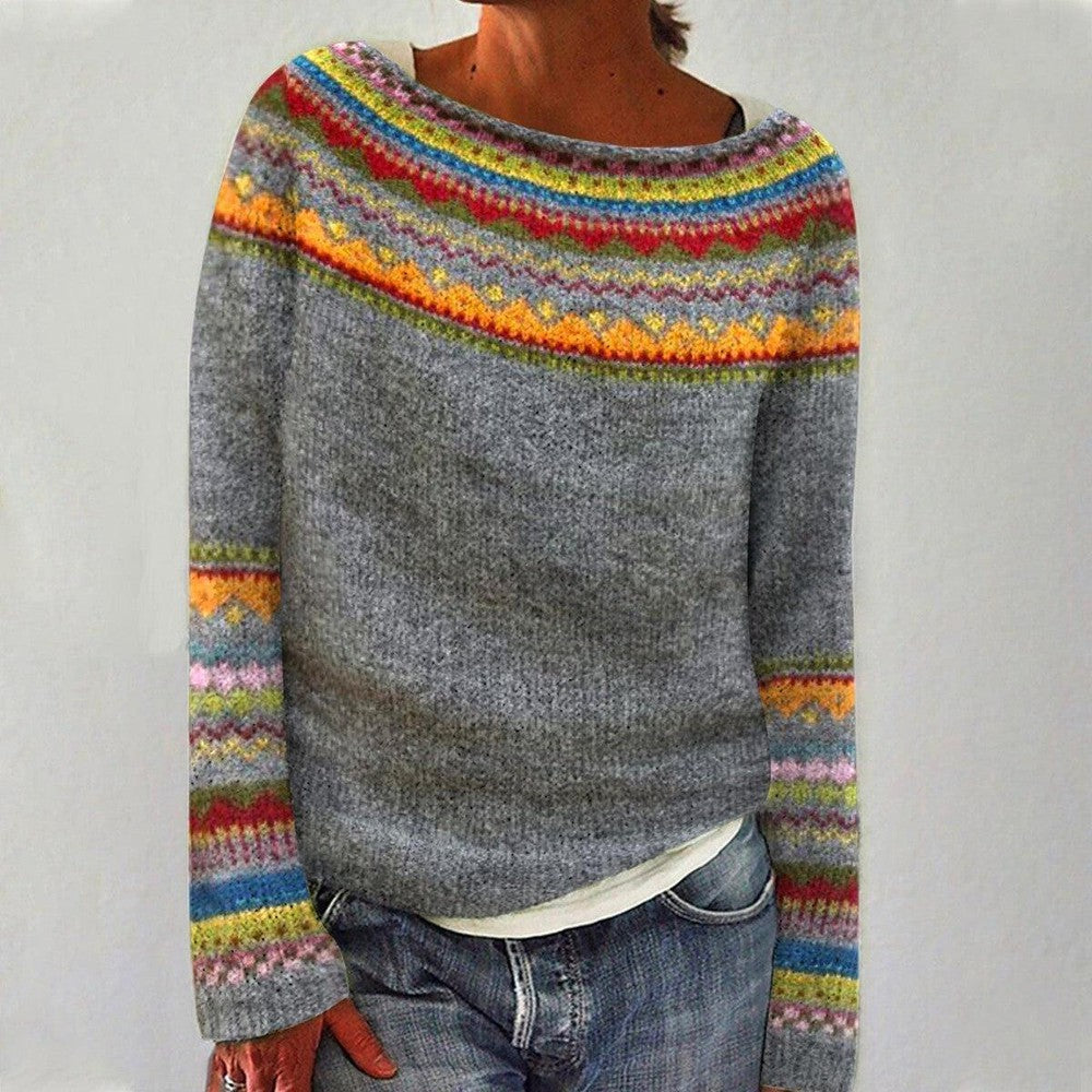 Finley Sweater | Colorful Fair Isle Knit Sweater