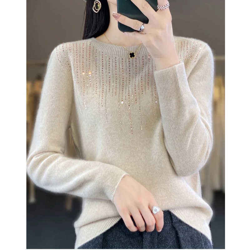 Gretha Sweater | Soft Knitted Sweater with Sparkling Details