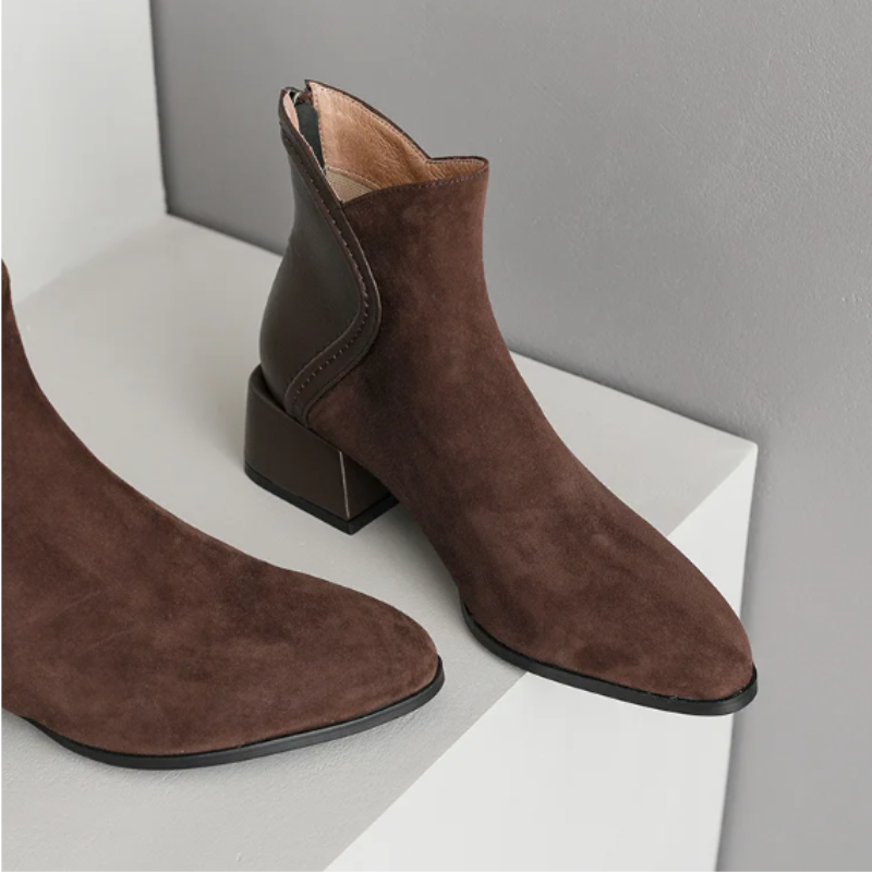 Fabia Boots | Stylish Low-Heel Ankle Boots