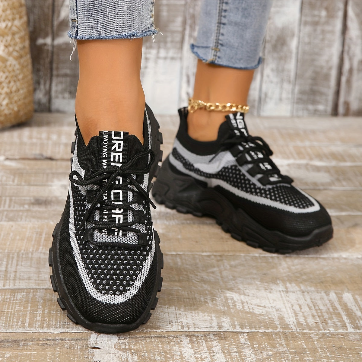 Hannah Orthopedic Mesh Platform Sneakers | Breathable & Supportive