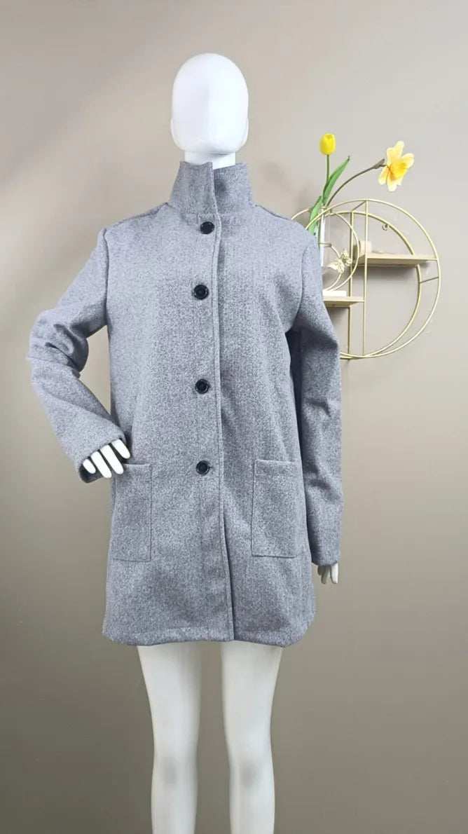 Isel Coat | Women's Stylish Elegant Button-Down Coat