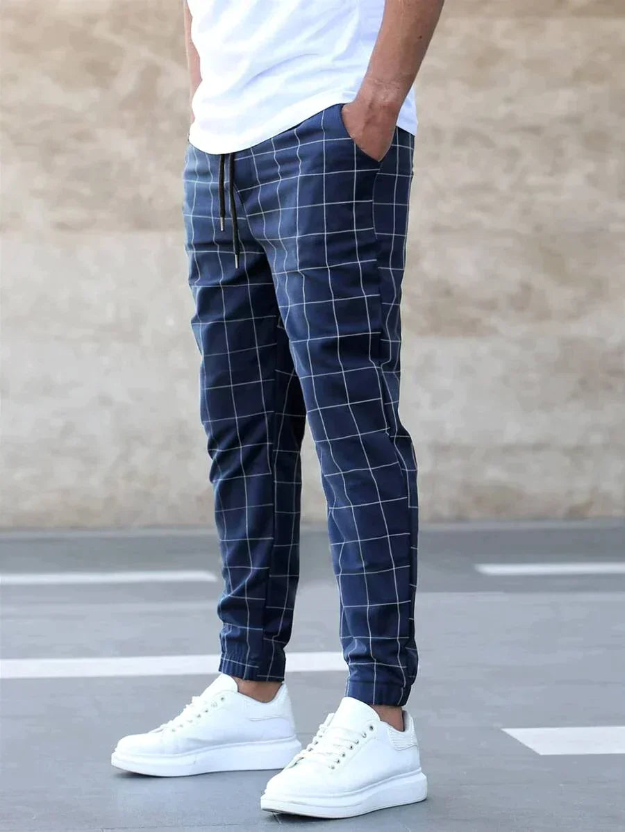 Halan Pants | Men's Checkered Dress Pants  Product Description: