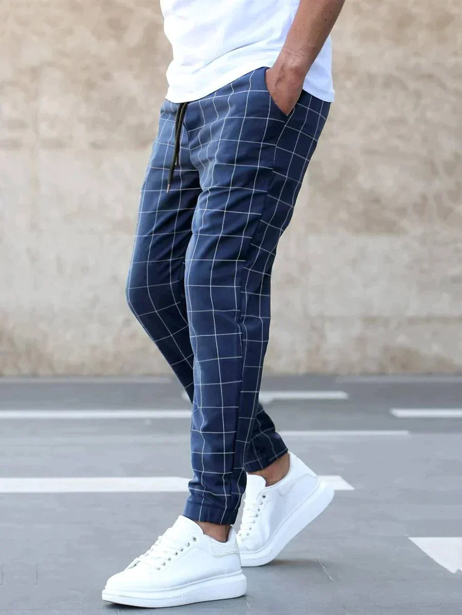 Halan Pants | Men's Checkered Dress Pants  Product Description: