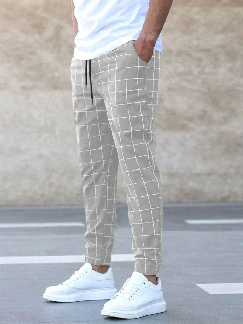 Halan Pants | Men's Checkered Dress Pants  Product Description: