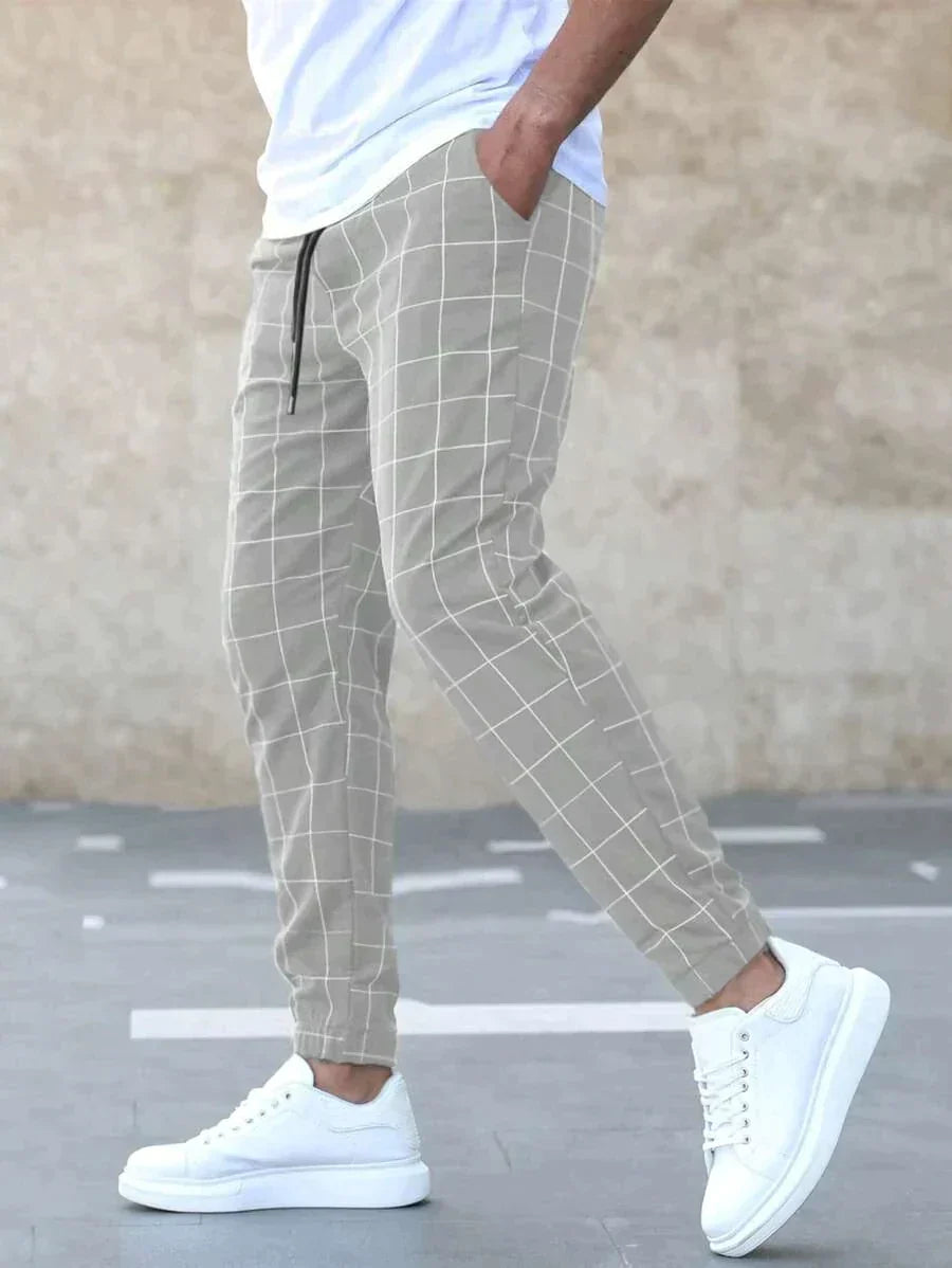 Halan Pants | Men's Checkered Dress Pants  Product Description: