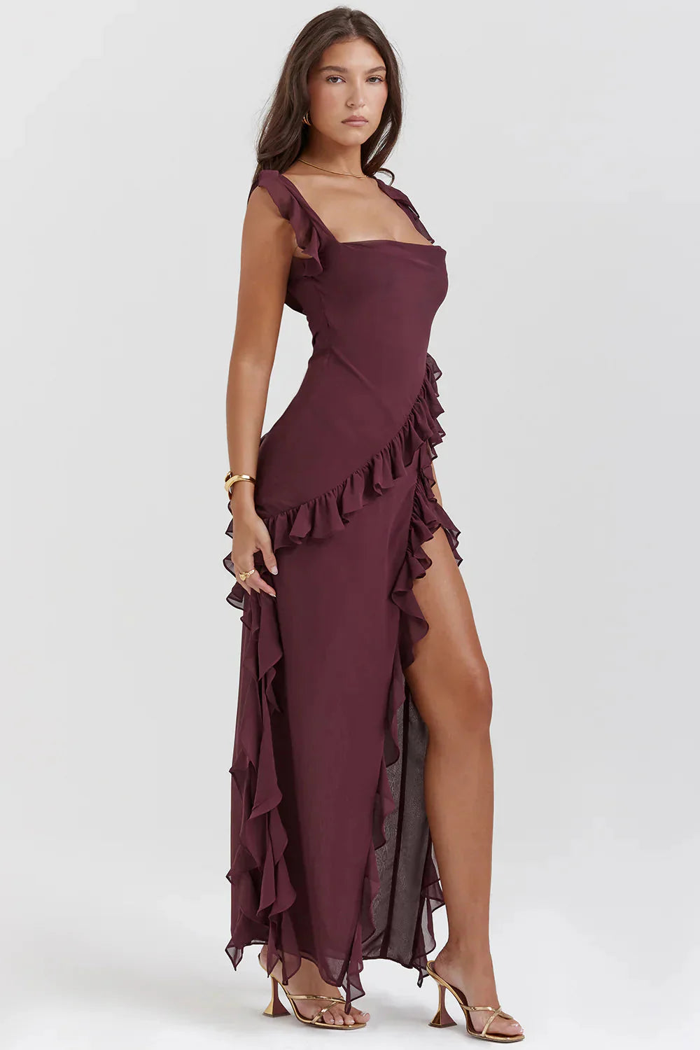 Karlee Dress | Women's Elegant Maxi Dress with Slit