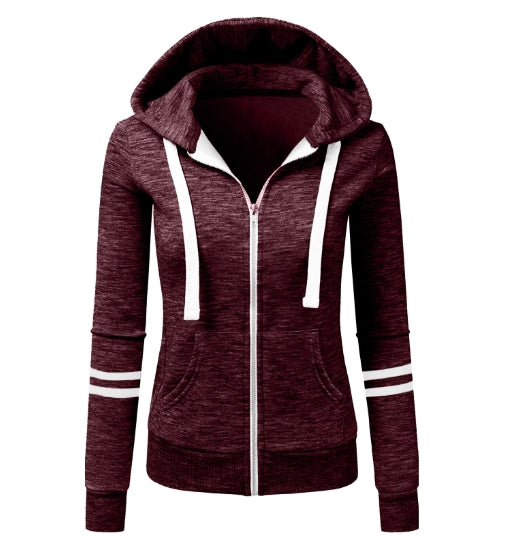 Fern Hoodie | Slim-Fit Zip-Up Hoodie Sweatshirt