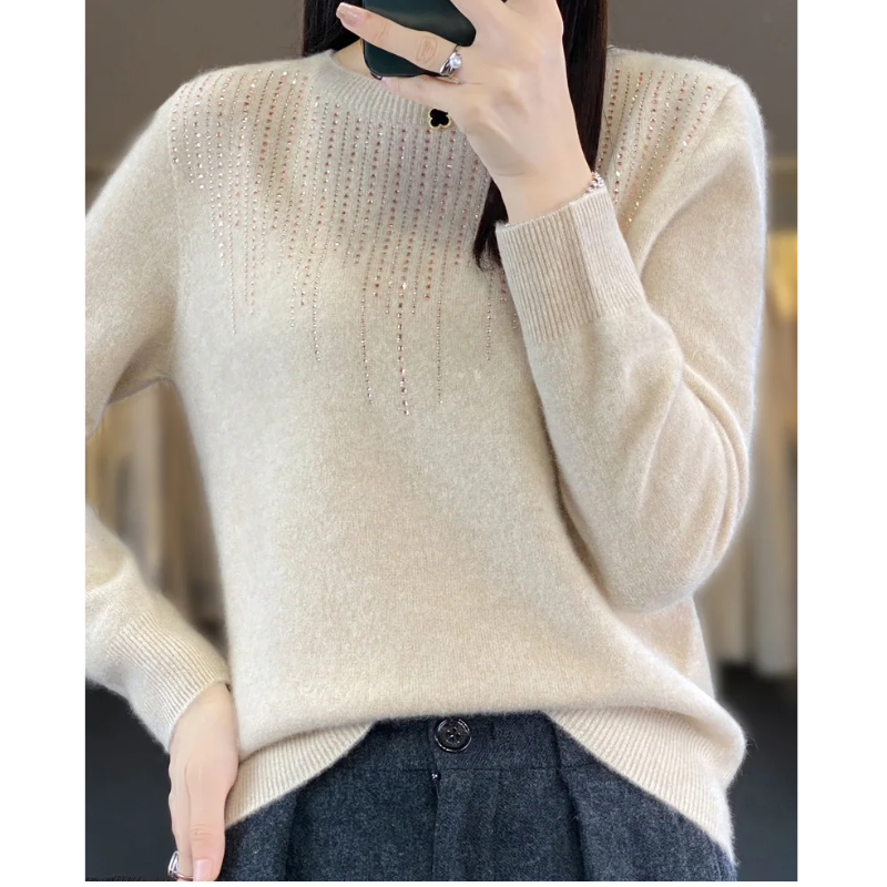 Gretha Sweater | Soft Knitted Sweater with Sparkling Details