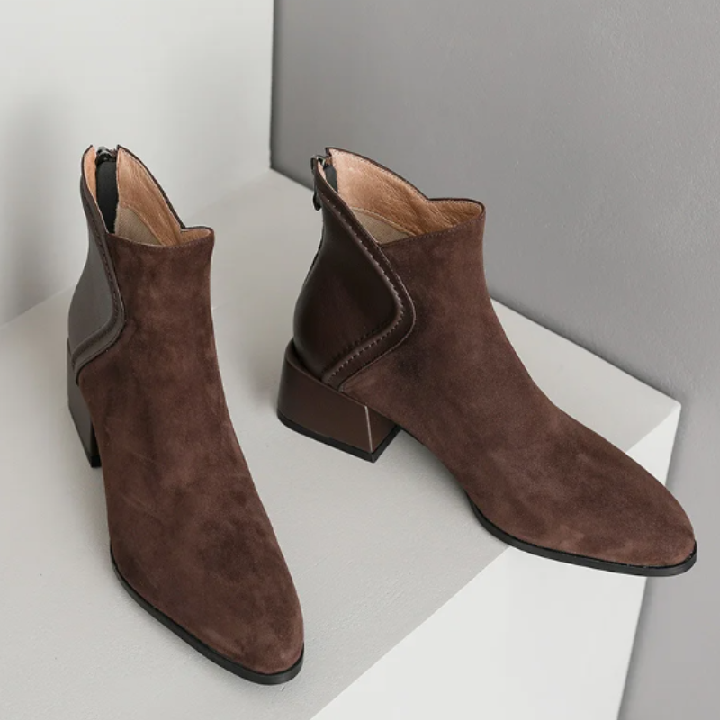 Fabia Boots | Stylish Low-Heel Ankle Boots