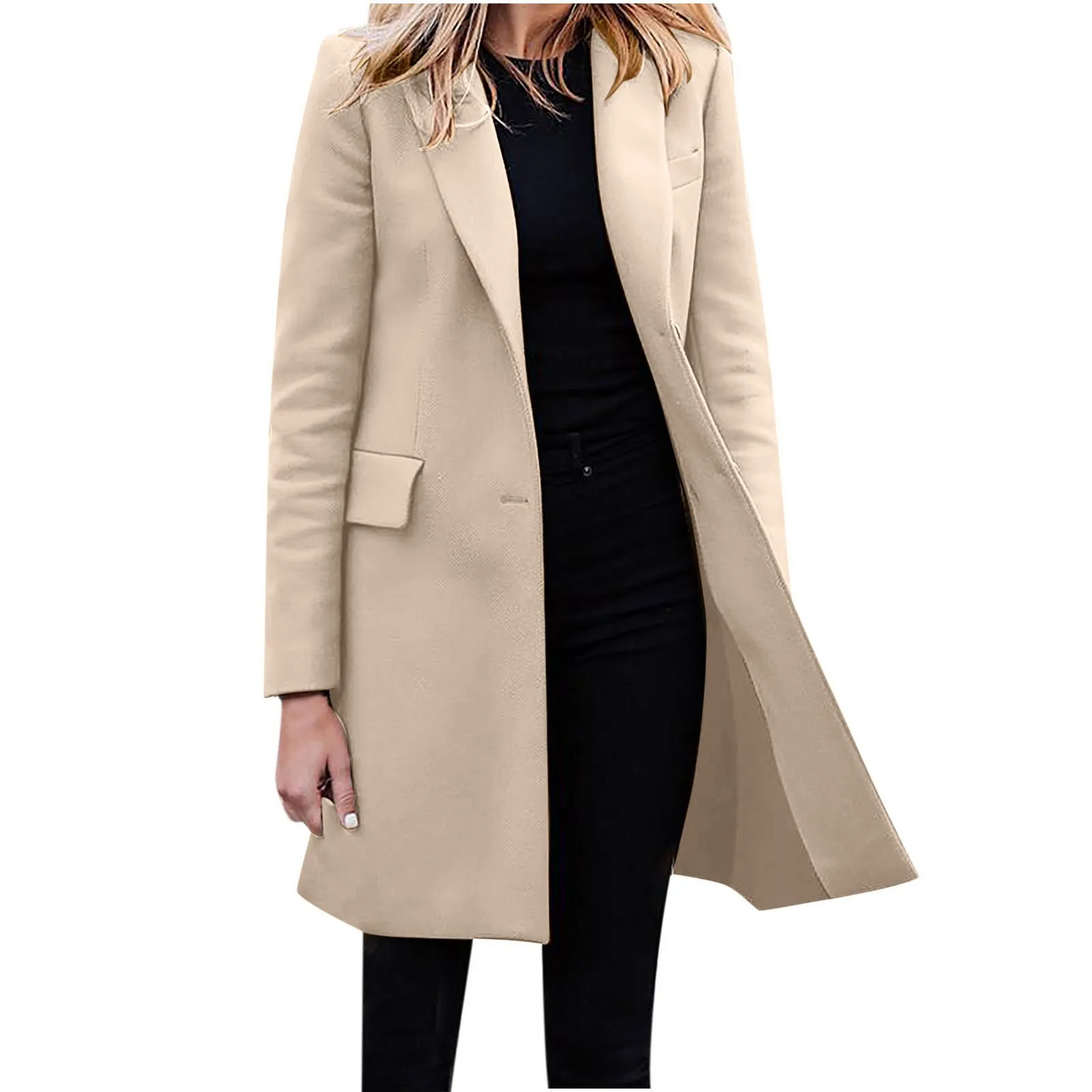 Federica Wool-Blend Overcoat | Classic Style with Pockets