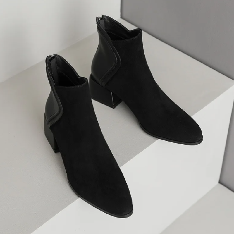 Fabia Boots | Stylish Low-Heel Ankle Boots