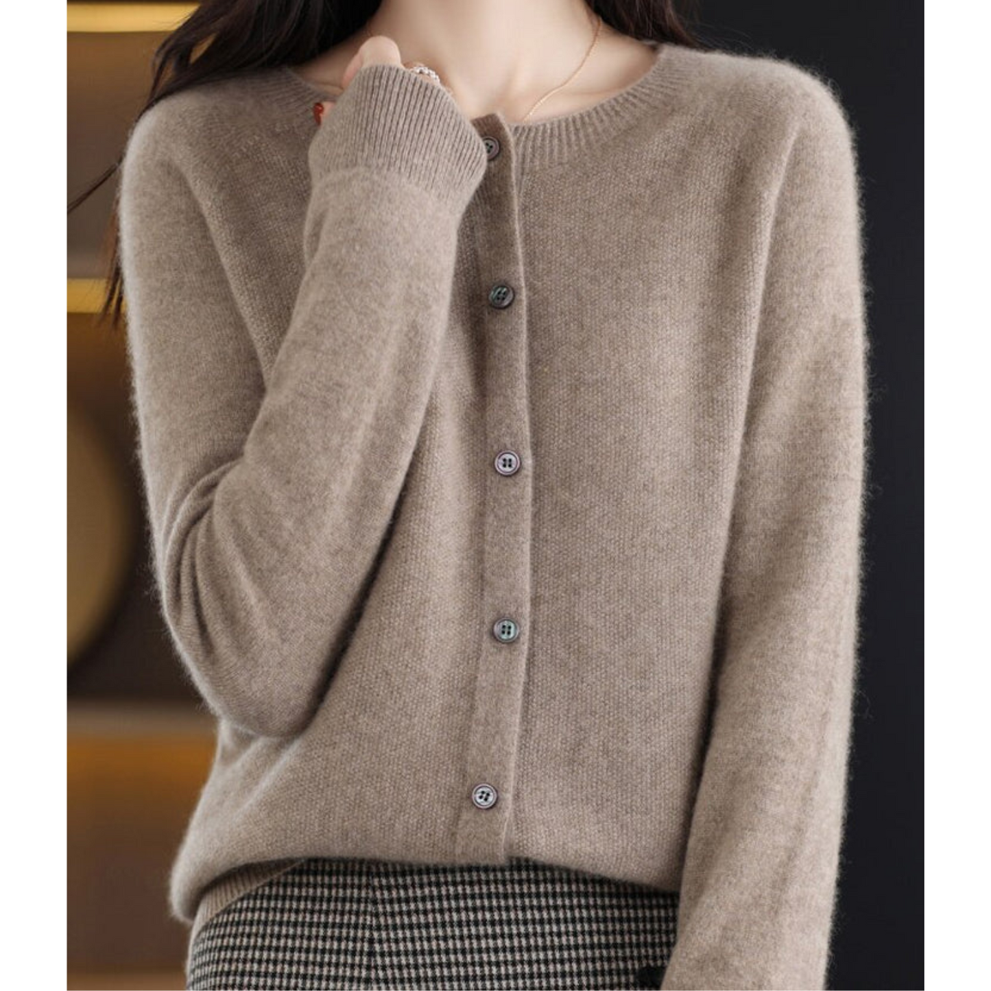 Gudelia Cardigan | Pure Merino Wool Soft Knit Sweater