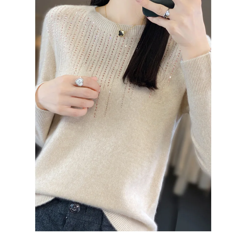 Gretha Sweater | Soft Knitted Sweater with Sparkling Details