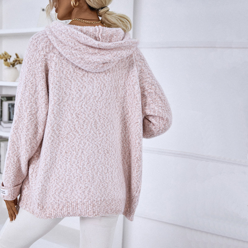 Odelette Cardigan | Women's Winter Casual Knitted Cardigan with Hood