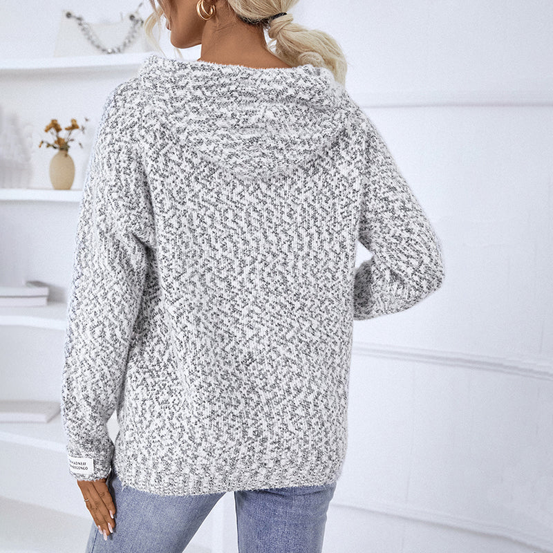 Odelette Cardigan | Women's Winter Casual Knitted Cardigan with Hood