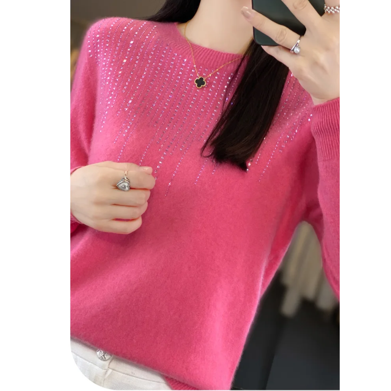 Gretha Sweater | Soft Knitted Sweater with Sparkling Details