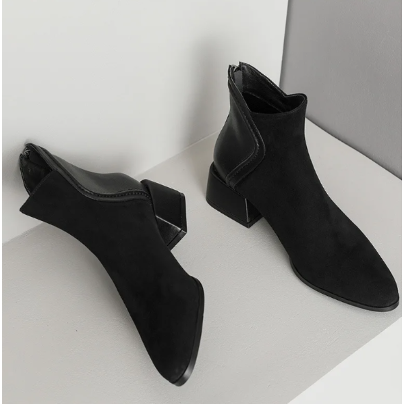 Fabia Boots | Stylish Low-Heel Ankle Boots