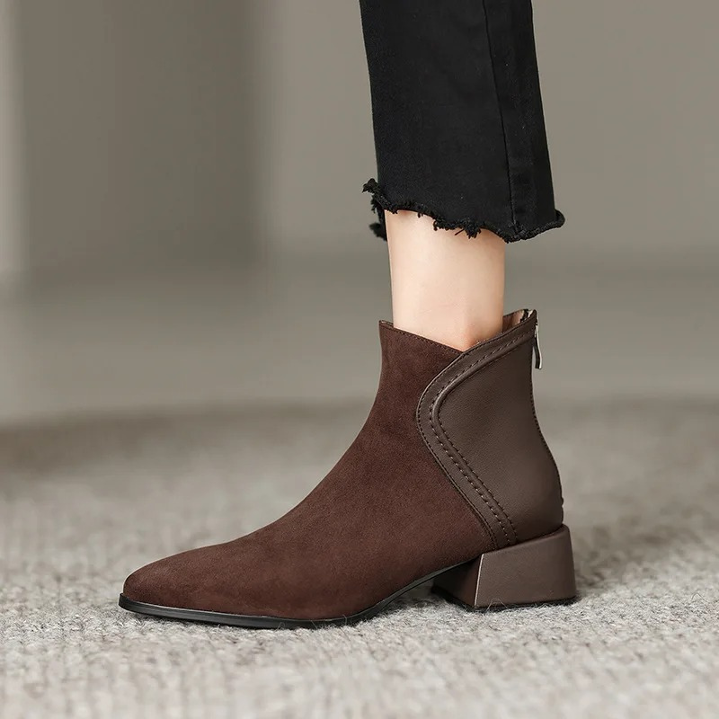 Fabia Boots | Stylish Low-Heel Ankle Boots