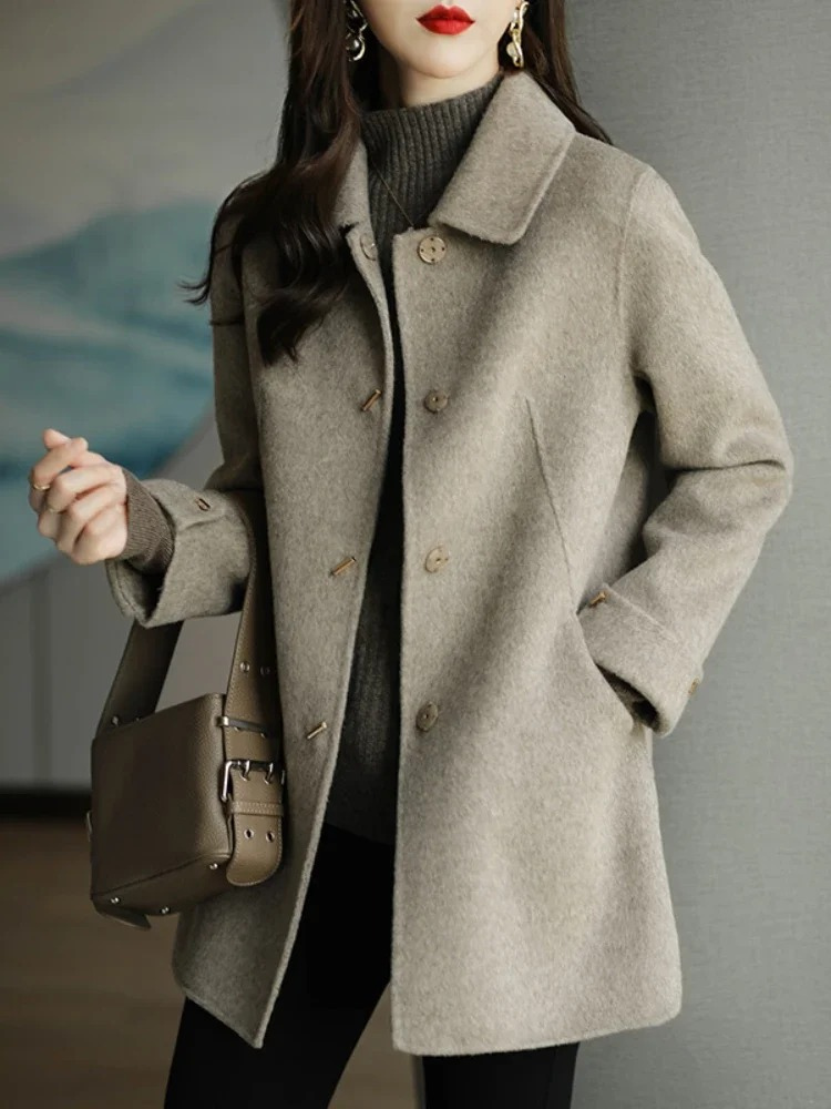 Farah Coat | Elegant Tailored Wool Trench Coat