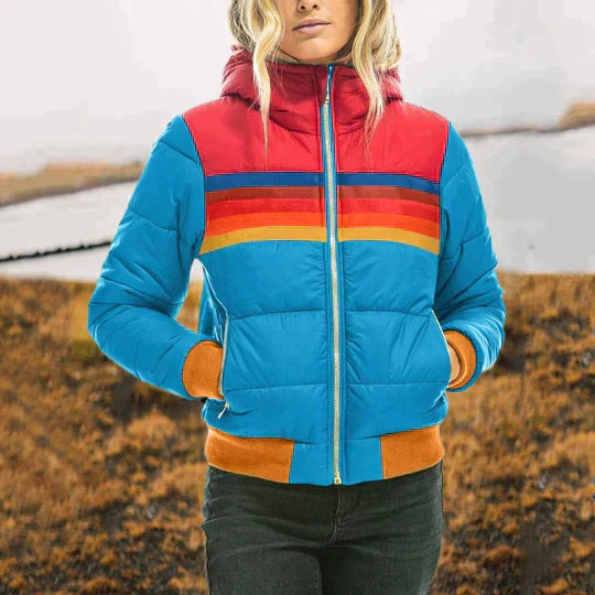 Ivonne  Jacket | Women’s Rainbow Thermal Jacket for Ultimate Warmth