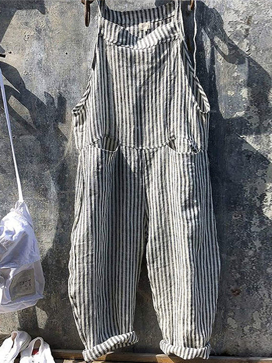Veradis Jumpsuit | Striped Wide-Leg Jumpsuit for Women
