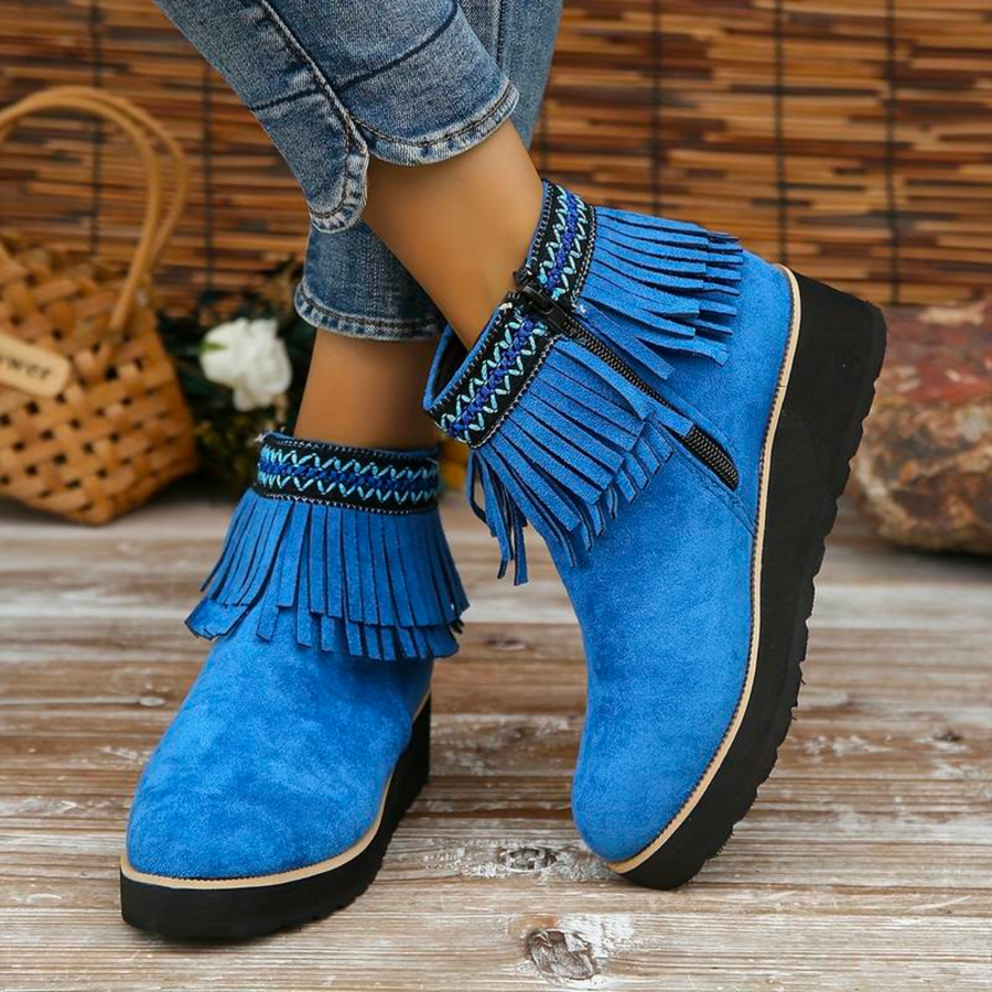 Haven Ankle Boots | Retro Velvet Ankle Boots for Women