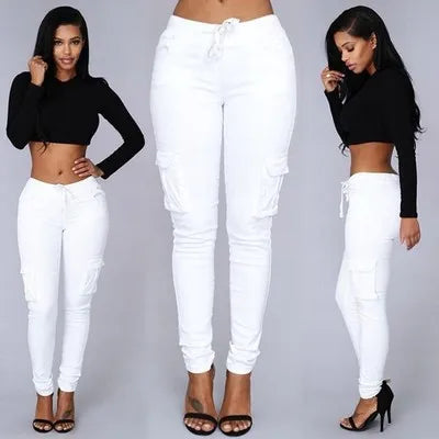 Isela Pants | High-Waisted Skinny Cargo Pants