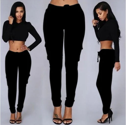 Isela Pants | High-Waisted Skinny Cargo Pants