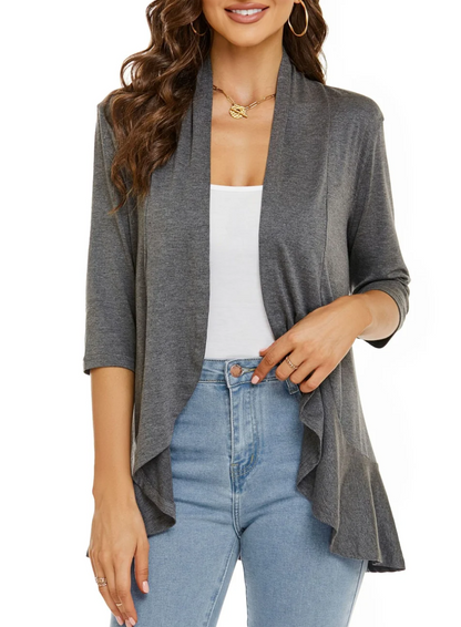 Rose Cardigan | Women’s Autumn Casual Lightweight Open-Front Cardigan