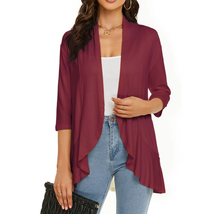 Rose Cardigan | Women’s Autumn Casual Lightweight Open-Front Cardigan