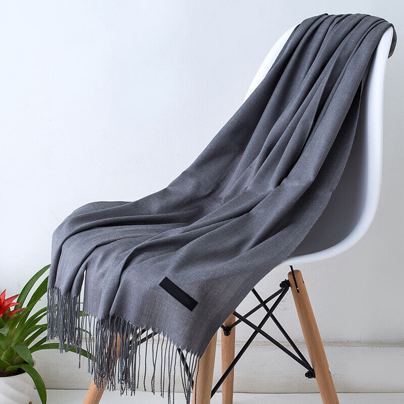 Jubilee Long Cashmere Scarf with Tassels | Warm & Stylish