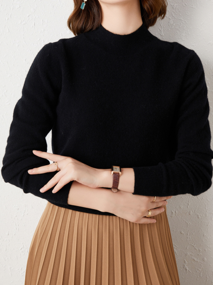 Henley Sweater | Lightweight Turtleneck Sweater