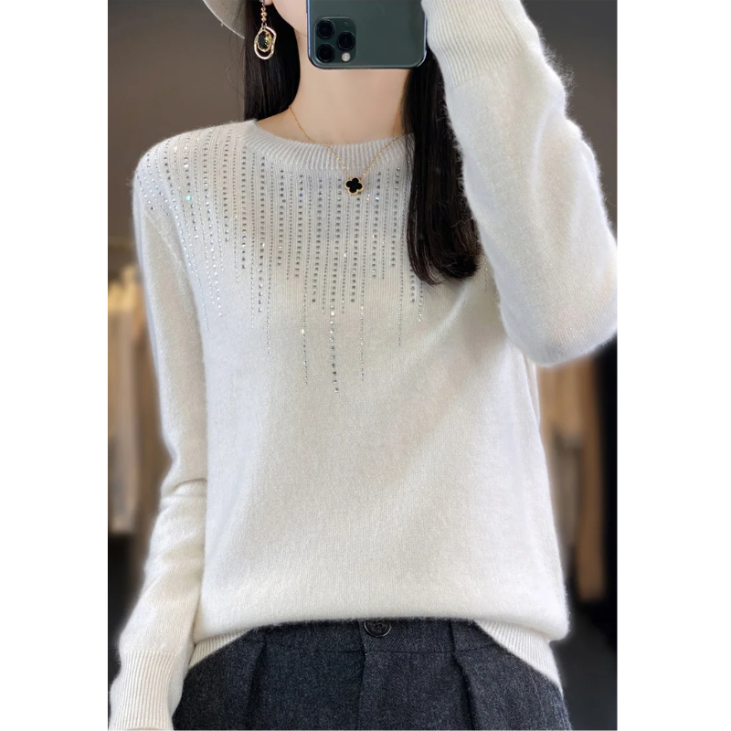 Gretha Sweater | Soft Knitted Sweater with Sparkling Details