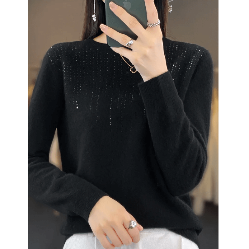 Jelani Sweater | Soft Knit Sweater with Sparkling Detail