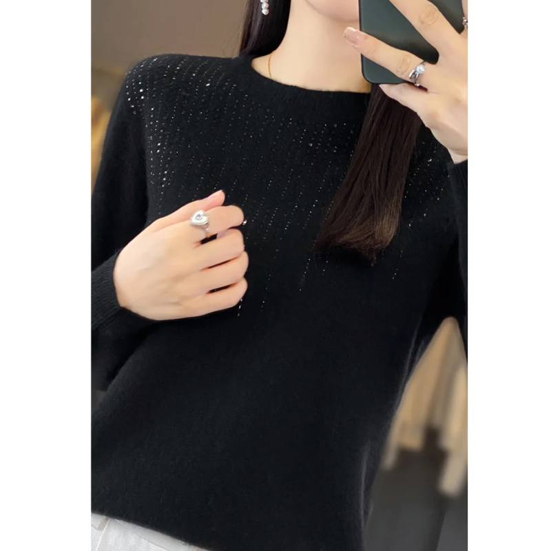 Gretha Sweater | Soft Knitted Sweater with Sparkling Details