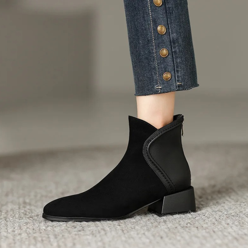 Fabia Boots | Stylish Low-Heel Ankle Boots