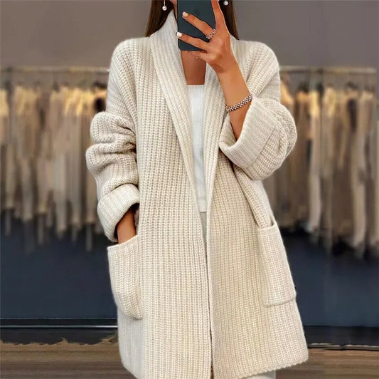 Fallyn Jacket | Soft Knitted Long Jacket