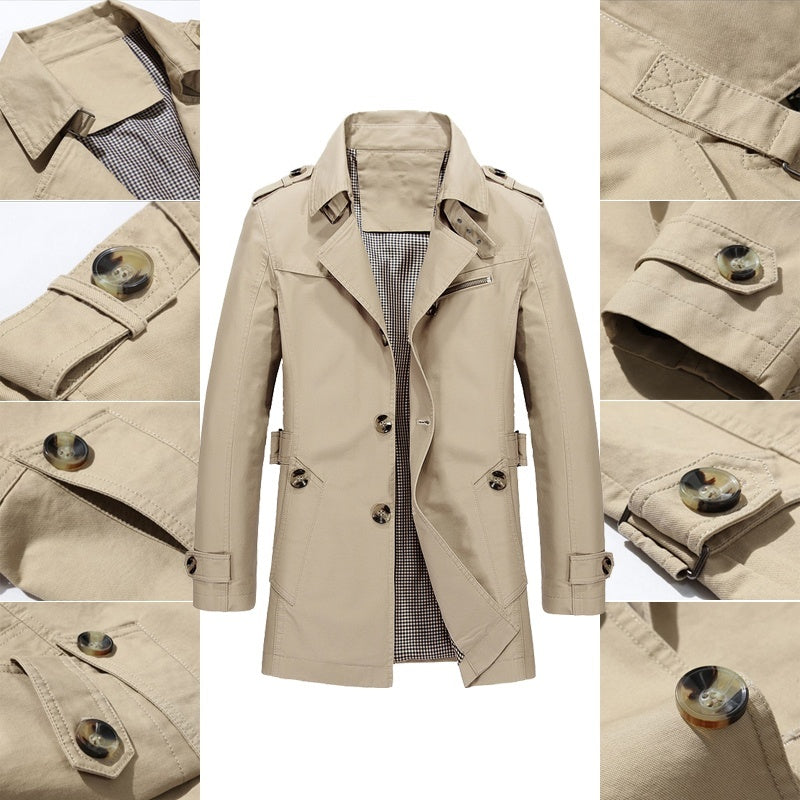 Andrew Coat | Men's Classic Double-Breasted Trench Coat