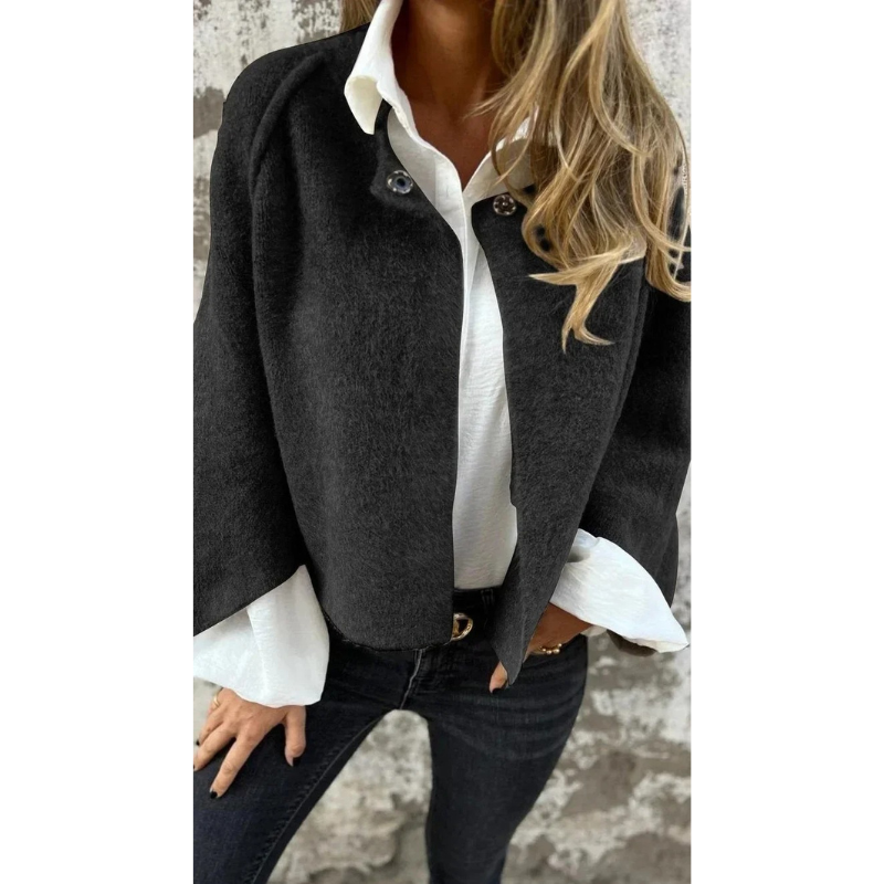 Holly Cardigan | Wool Blend Button-Up Cardigan