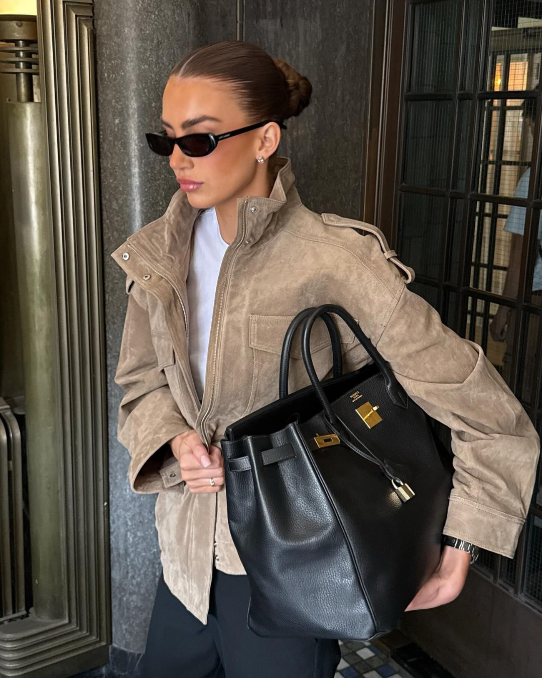 Rasma Jacket | Women's Autumn Khaki Suede Jacket